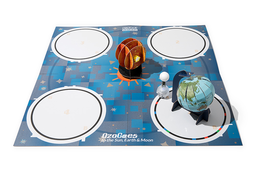 Ozogoes to the Sun, Earth and Moon STEAM learning kit - STEM activity kit for classrooms by Ozobot