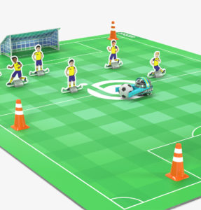 Ozobot Holiday Gift Guide 2024 - Challenge Mat: Soccer is perfect for soccer and coding enthusiasts