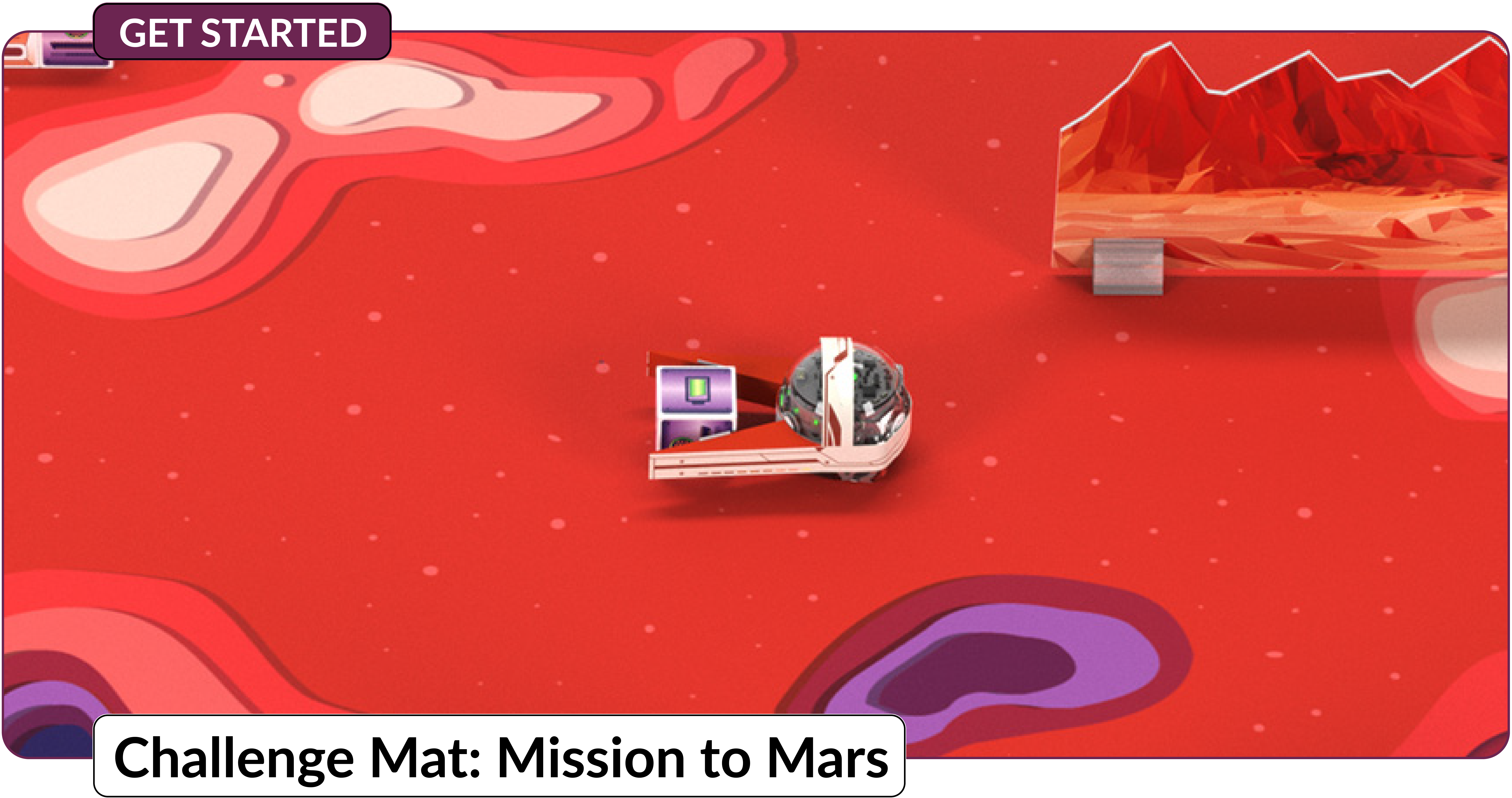 Challenge Mat: Mission to Mars coding activity by Ozobot for kids