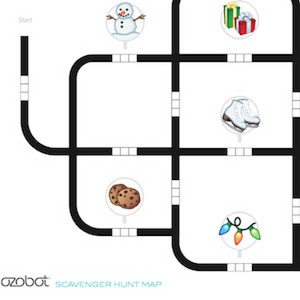 Holiday Themed Lessons - Ozobot’s Winter Scavenger Hunt 