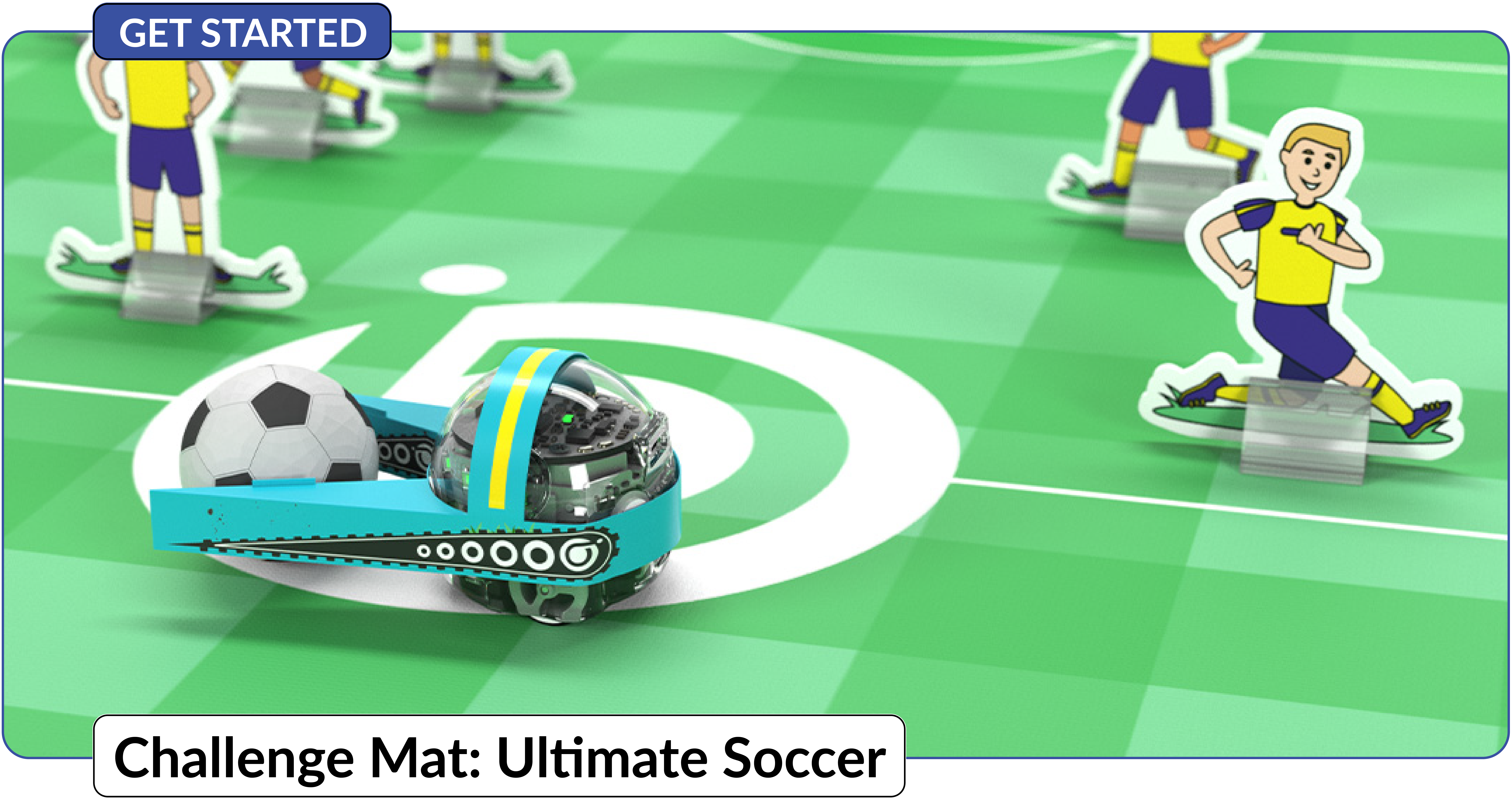 Challenge Mat: Ultimate Soccer steam education game by Ozobot for kids