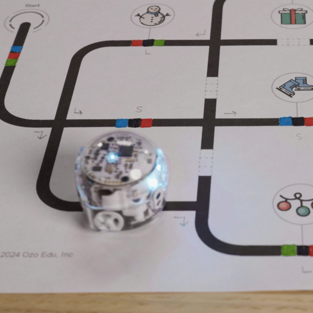 December Lesson Spotlight 2024 - Winter Scavenger Hunt activity by Ozobot