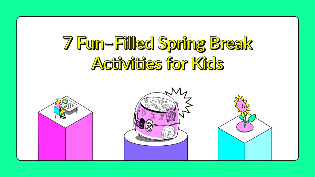 Easy spring break STEAM activities for kids by Ozobot