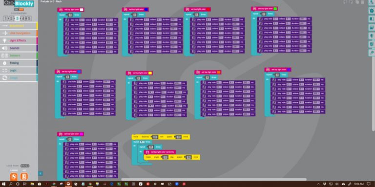 Bach to the Music with OzoBlockly and Evo in education by Ozobot