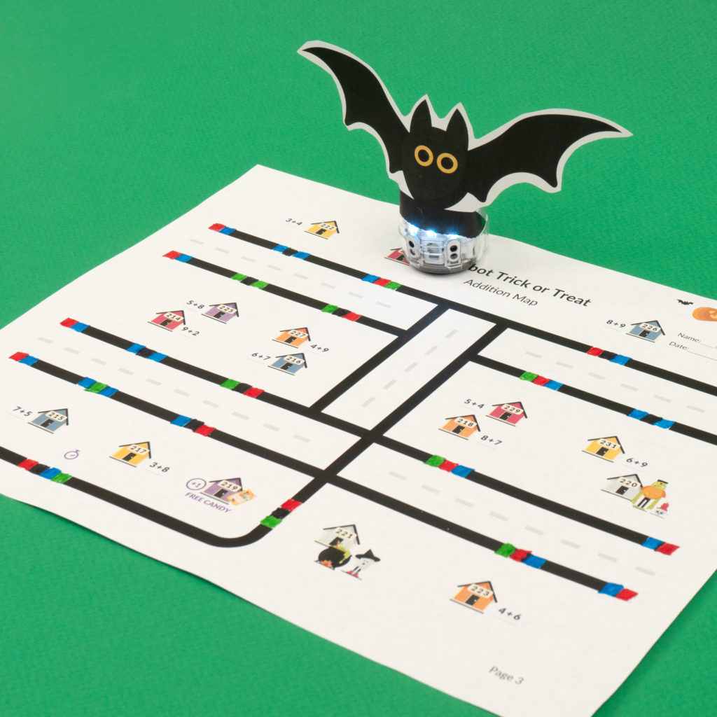 Ozobot's most popular Trick or Treat Halloween lesson for October Lesson Spotlight