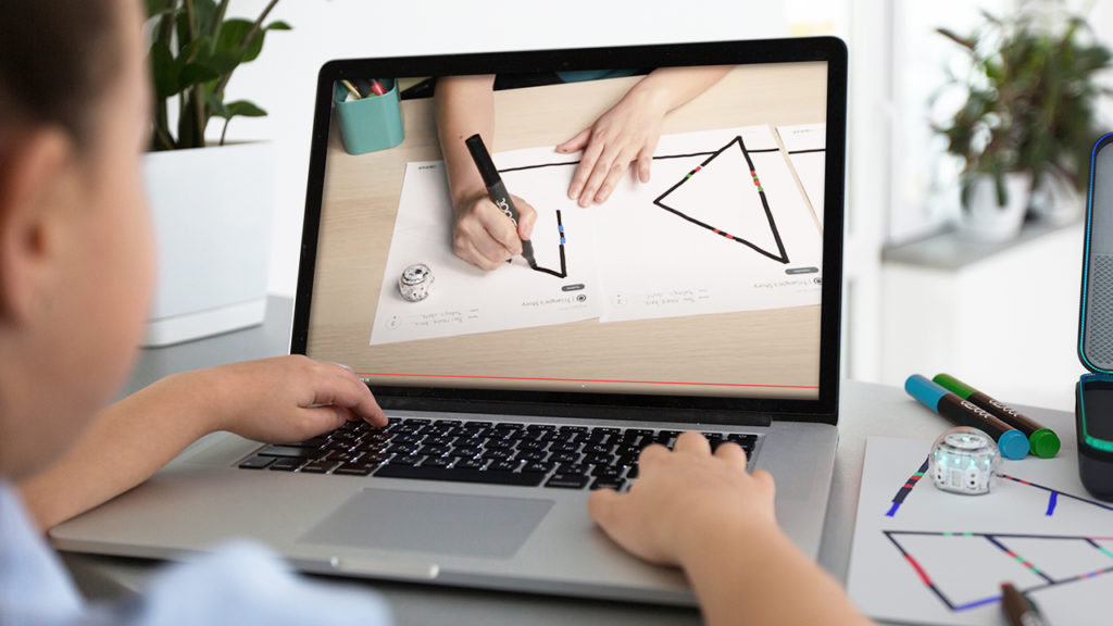 Ozobot classroom student facing instructional videos to teach coding, STEAM and computer science